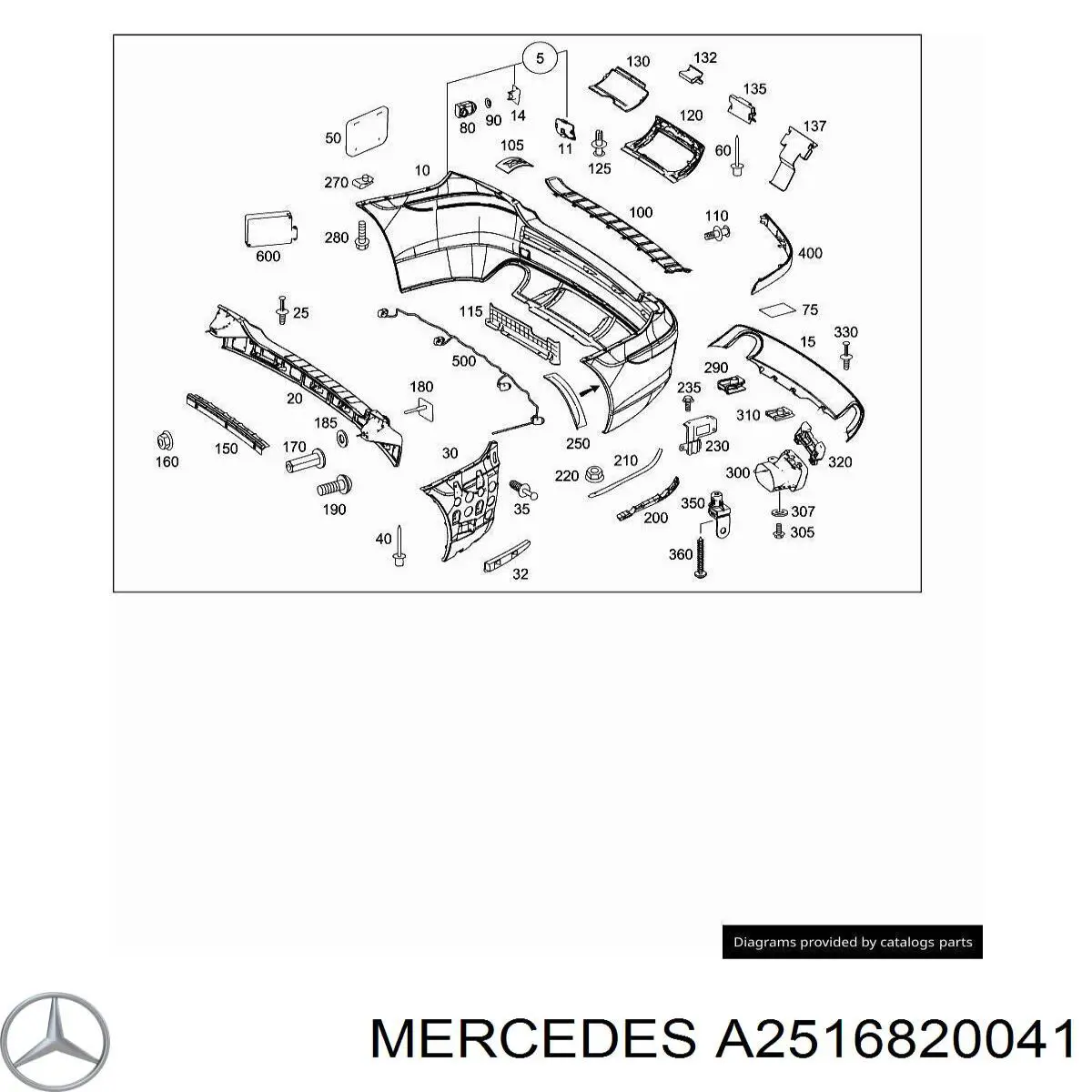 Mercedes A2516820041 preço, a partir de 12,87 USD