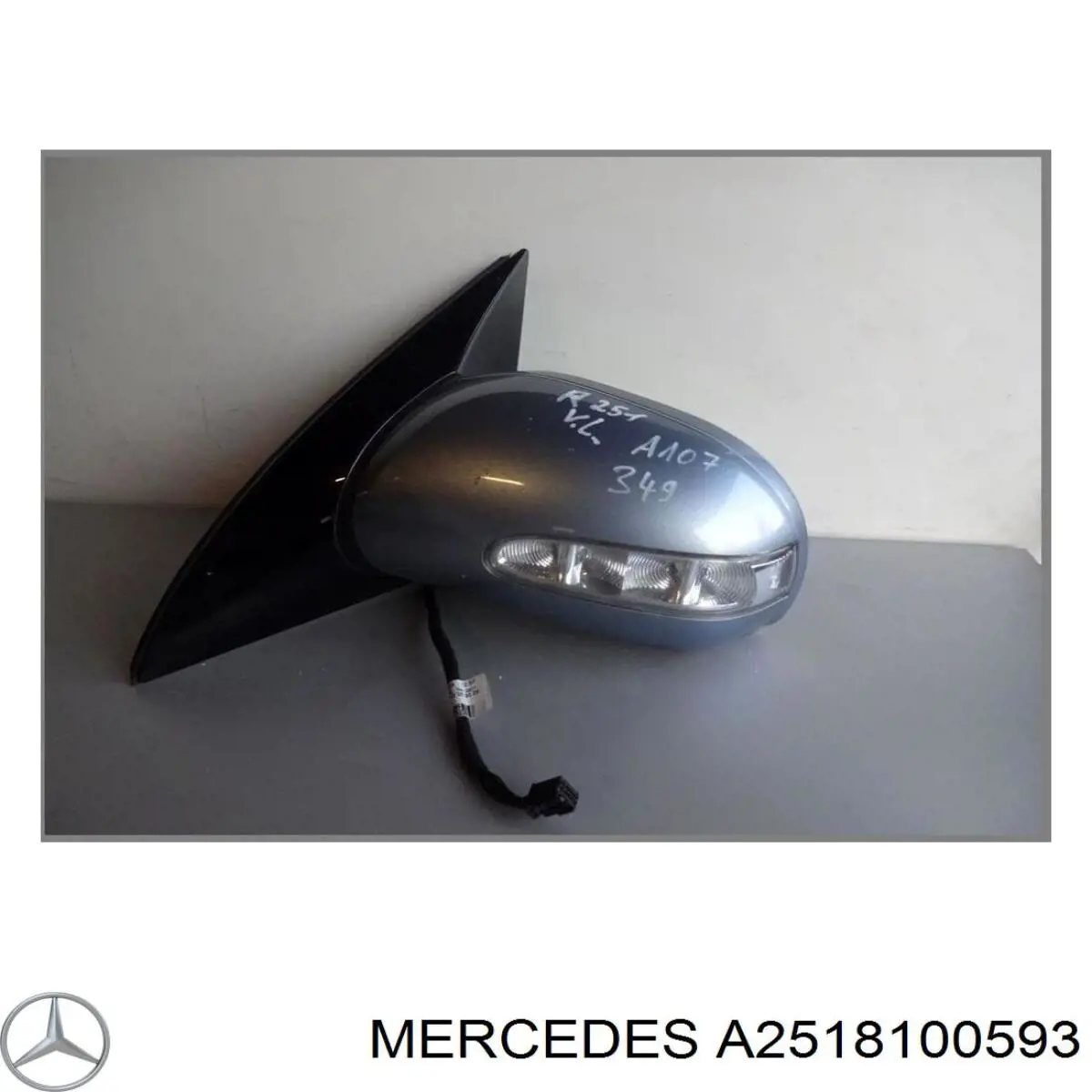  Espelho de retrovisão esquerdo Mercedes R SUV (W251) (2005 - 2017) 