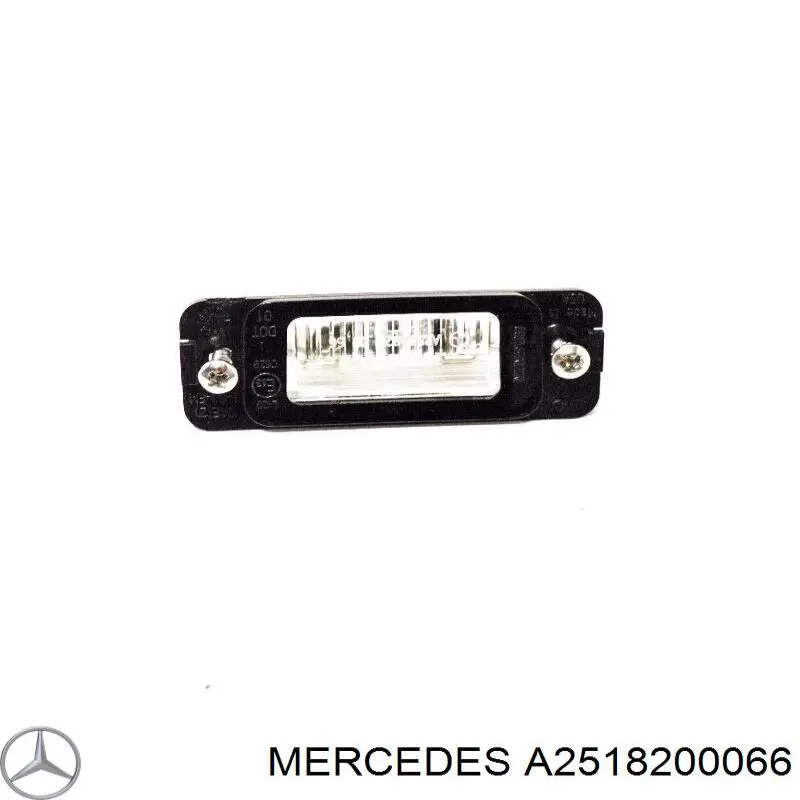 A2518200066 Mercedes Lanterna da luz de fundo de matrícula traseira