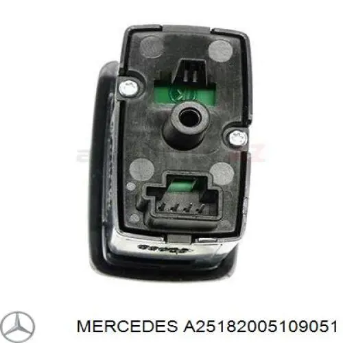 A25182005109051 Mercedes Unidade de botões dianteira direita de controlo de elevador de vidro