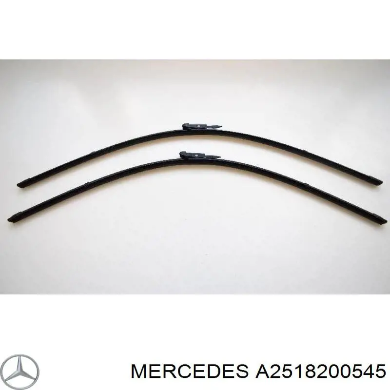 Limpa-pára-brisas do pára-brisas, kit de 2 un. A2518200545 Mercedes
