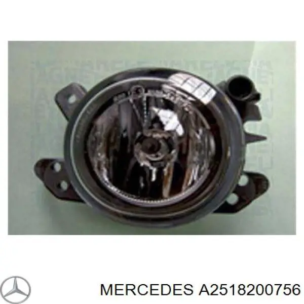 Luzes de nevoeiro esquerdas Mercedes A2518200756 preço, a partir de 40,93 USD