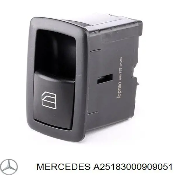 Compre A25183000909051 Mercedes Unidade de botões dianteira esquerda de controlo de elevador de vidro