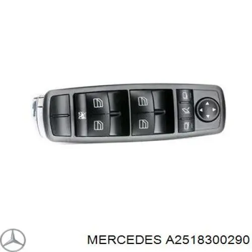 Unidade de botões dianteira esquerda de controlo de elevador de vidro Mercedes A2518300290 preço, a partir de 67,19 USD