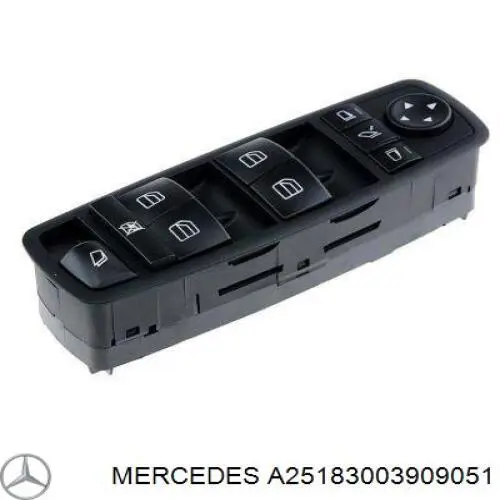 Unidade de botões dianteira esquerda de controlo de elevador de vidro Mercedes A25183003909051 preço, a partir de 77,47 USD