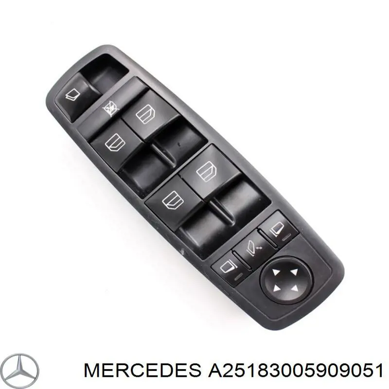 Unidade de botões dianteira esquerda de controlo de elevador de vidro Mercedes A25183005909051 preço, a partir de 65,25 USD