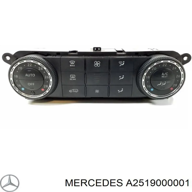 A2519000001 Mercedes Unidade de controlo dos modos de aquecimento/condicionamento