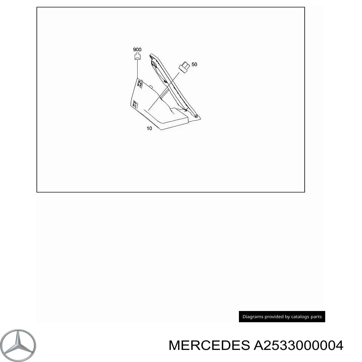 A2533000004 Mercedes Pedal de gás (de acelerador)