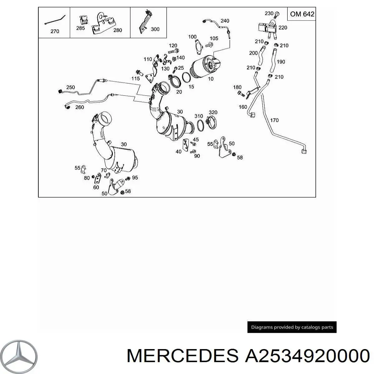  Mercedes A2534920000 preço, a partir de 51,38 USD