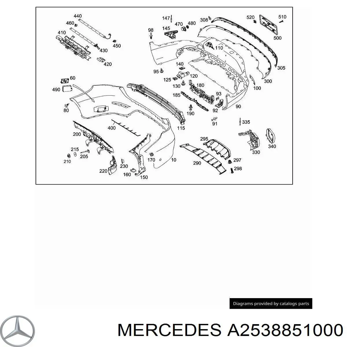  Mercedes A2538851000 preço, a partir de 58,22 USD