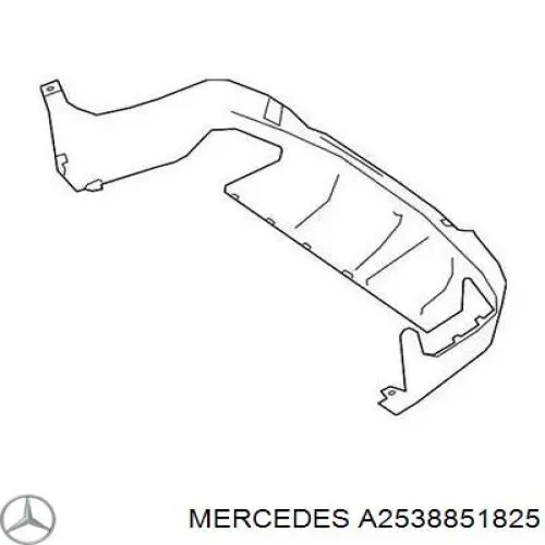 2538851825 Mercedes Pára-choque traseiro