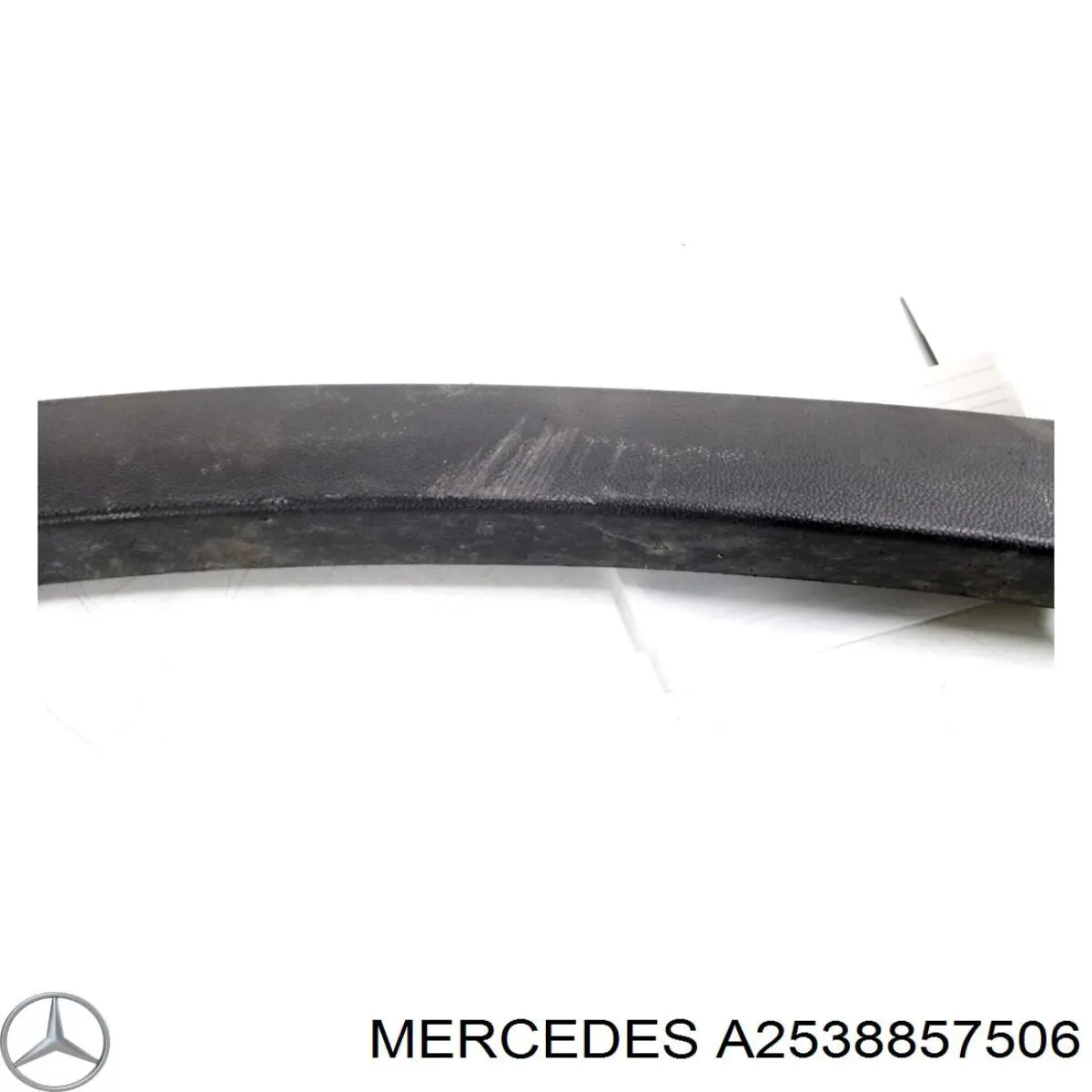 A2538857506 Mercedes Expansor (placa sobreposta) de arco do pára-lama dianteiro esquerdo