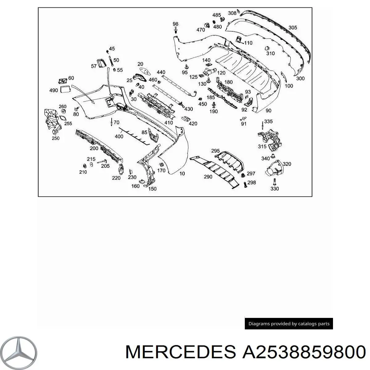  Mercedes A2538859800 preço, a partir de 35,92 USD