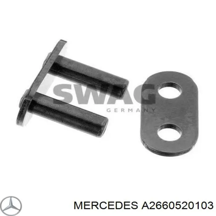  Engrenagem de cadeia da roda dentada de acionamento de cambota de motor Mercedes B monovolume (W245) (2005 - 2011) 