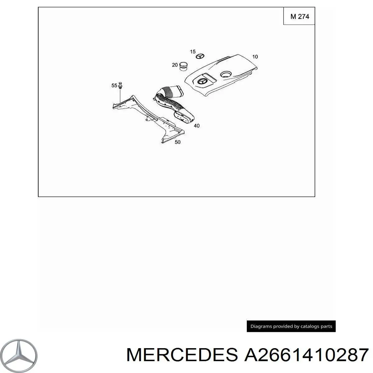 Compre A2661410287 Mercedes Consola de filtro de ar