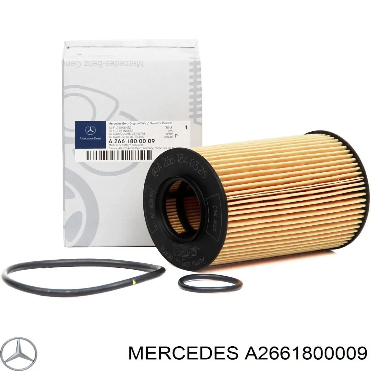 A2661800009 Mercedes Filtro de óleo