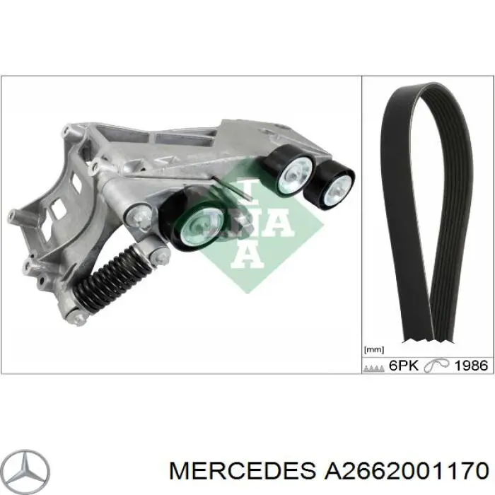 Reguladora de tensão da correia de transmissão Mercedes A2662001170 preço, a partir de 30,65 USD
