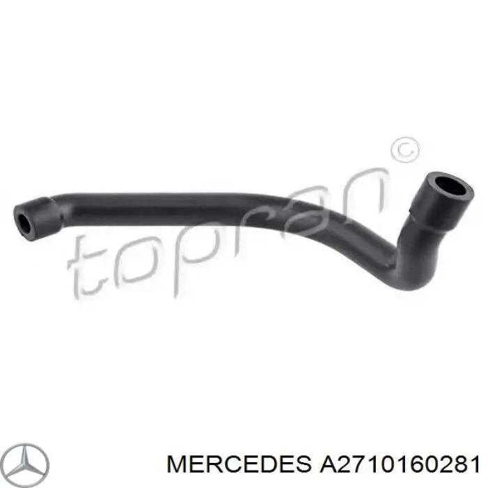 Cano derivado de ventilação de cárter (de separador de óleo) Mercedes A2710160281 preço, a partir de 7,20 USD