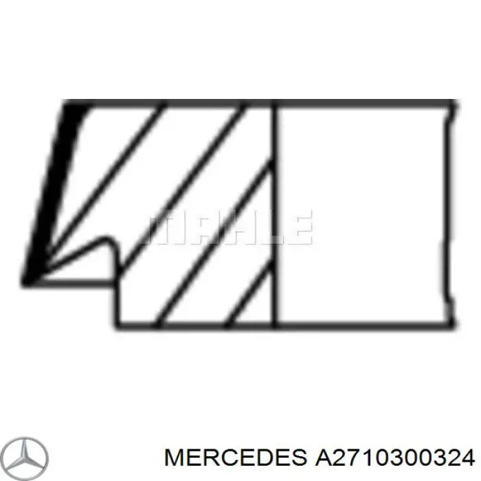 Kit de anéis de pistão de motor, STD. Mercedes 2710300324 preço, a partir de 37,28 USD
