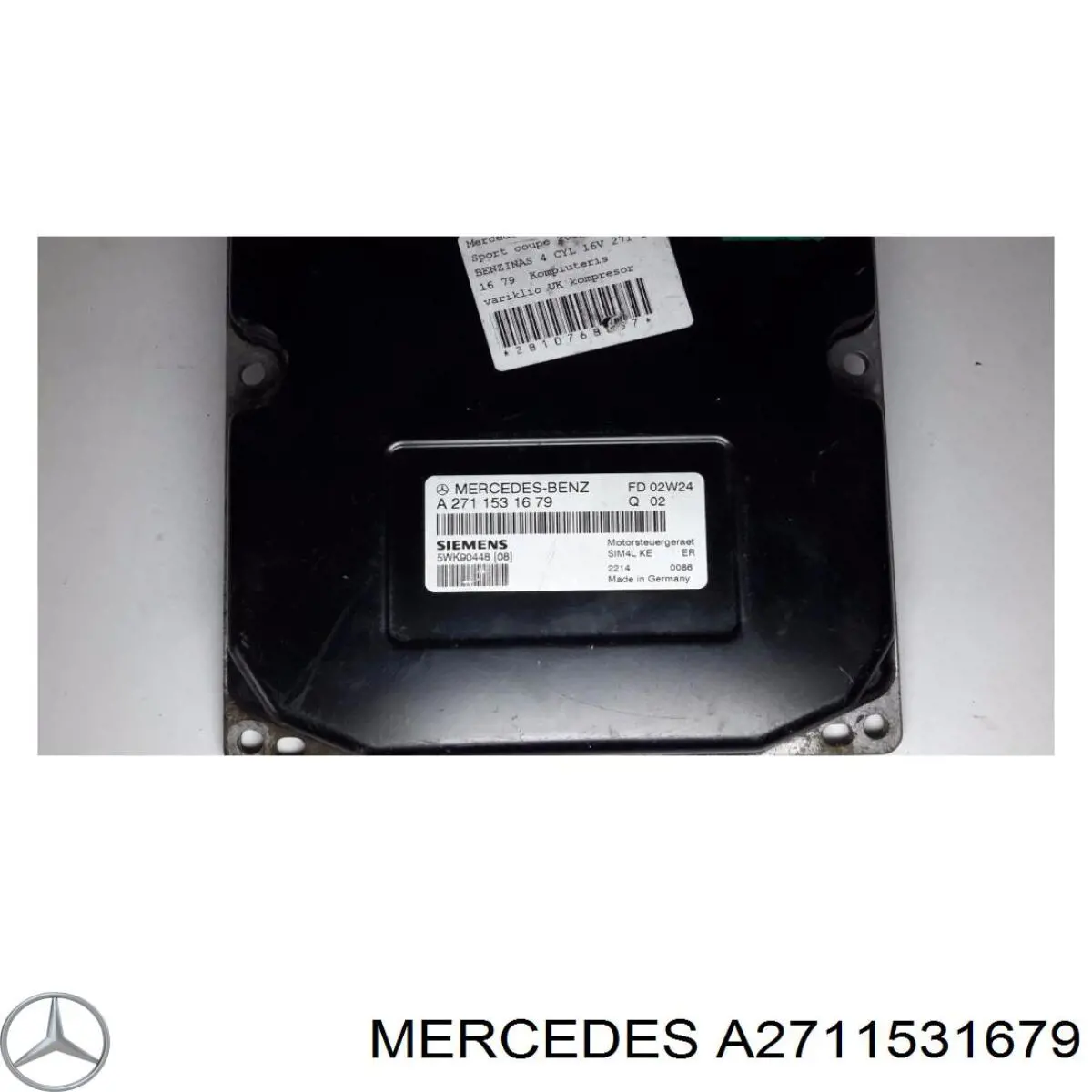 A2711531679 Mercedes Módulo de direção (Centralina eletrônica) de motor