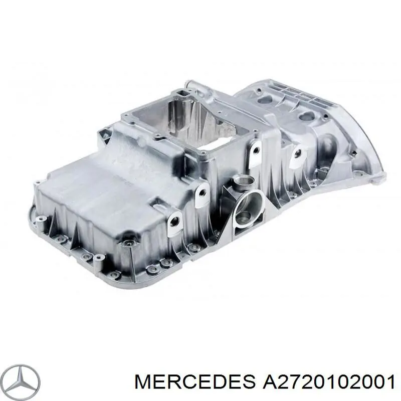 A2720102001 Mercedes Panela de óleo de cárter do motor, parte superior