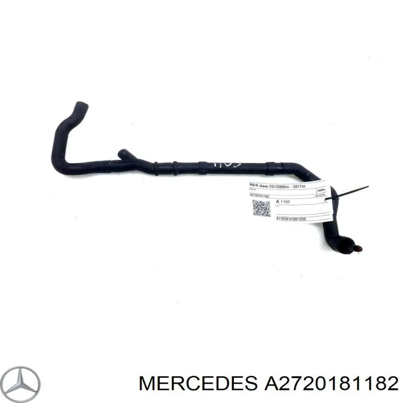 A2720181182 Mercedes Cano derivado de ventilação de cárter (de separador de óleo)