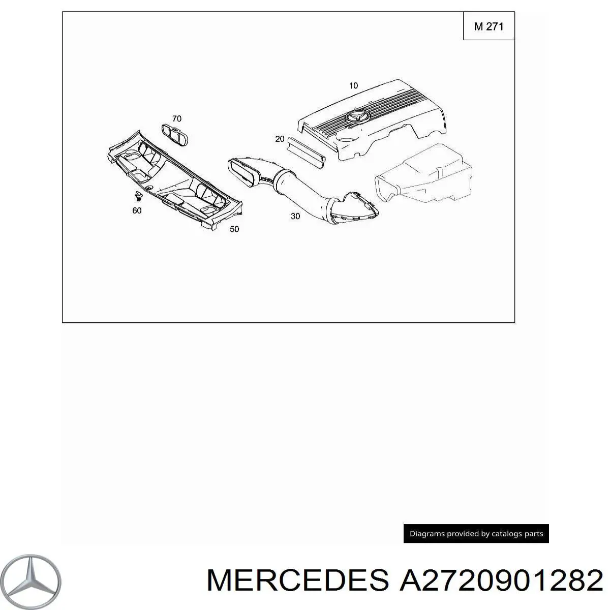 Tomada de ar de filtro de ar Mercedes A2720903682 preço, a partir de 20,14 USD