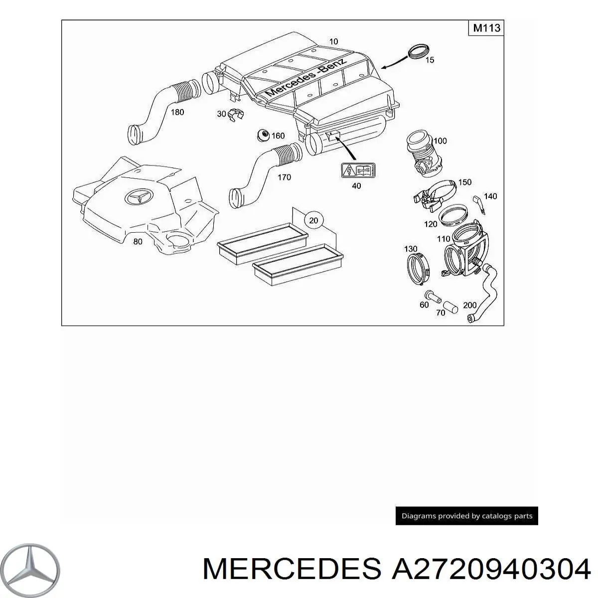 Compre A2720940304 Mercedes Filtro de ar