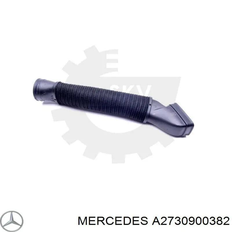 A2730900382 Mercedes Cano derivado de ar, entrada de filtro de ar