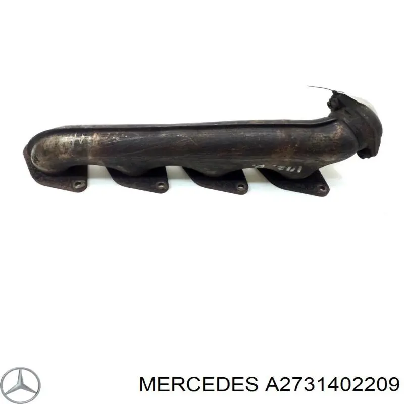 A2731402209 Mercedes Tubo coletor de escape direito