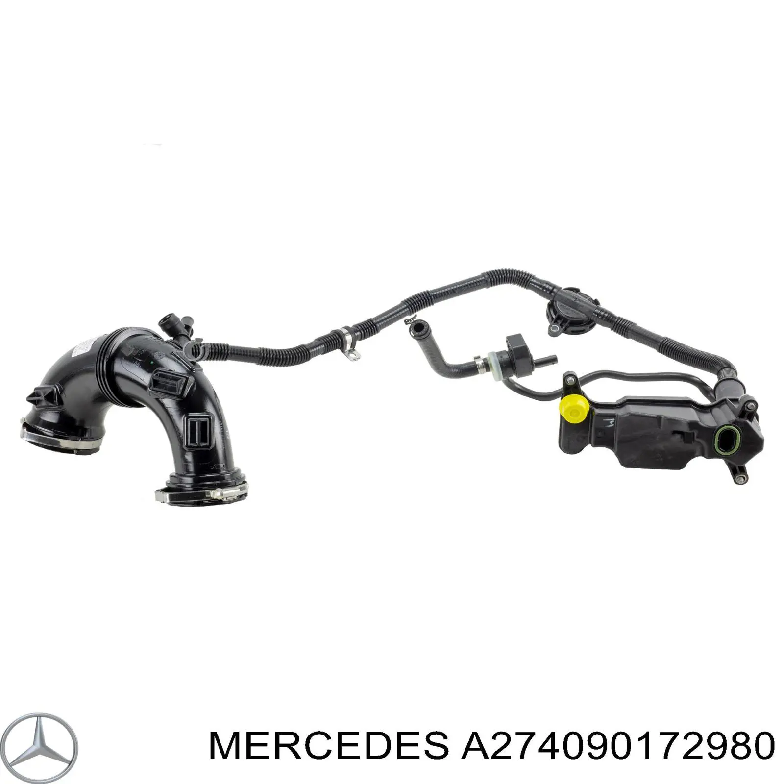 Compre A2740905500 Mercedes Cano derivado de ar, entrada na turbina (supercompressão)