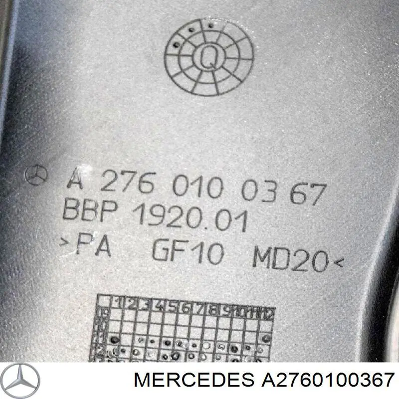 Tampa de motor decorativa Mercedes A2760100367 preço, a partir de 120,40 USD