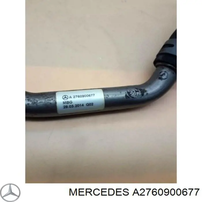 A2760900677 Mercedes Tubo (mangueira) de derivação de óleo de turbina