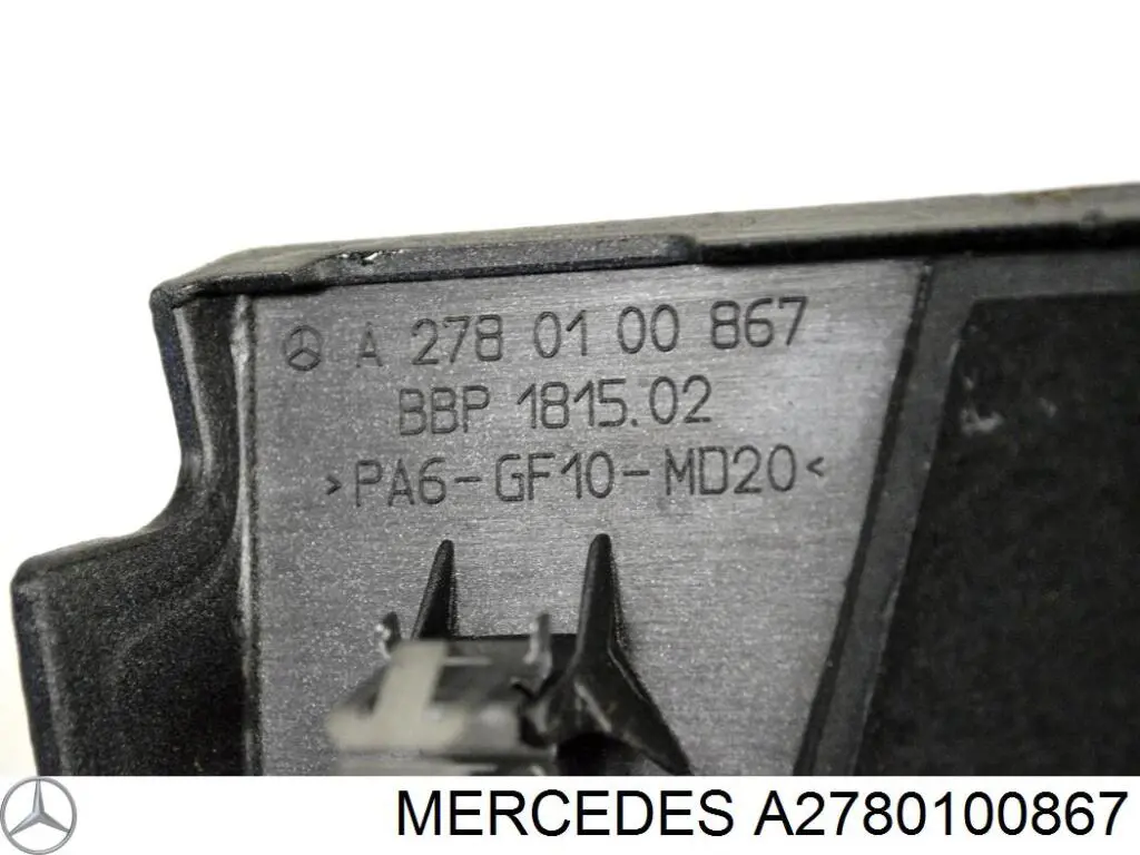 2780100867 Mercedes Tampa de motor decorativa