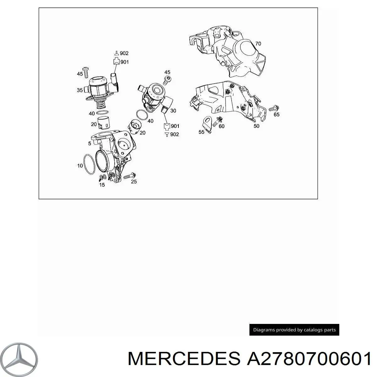 Bomba de combustível de pressão alta Mercedes A2780700601 preço, a partir de 289,64 USD