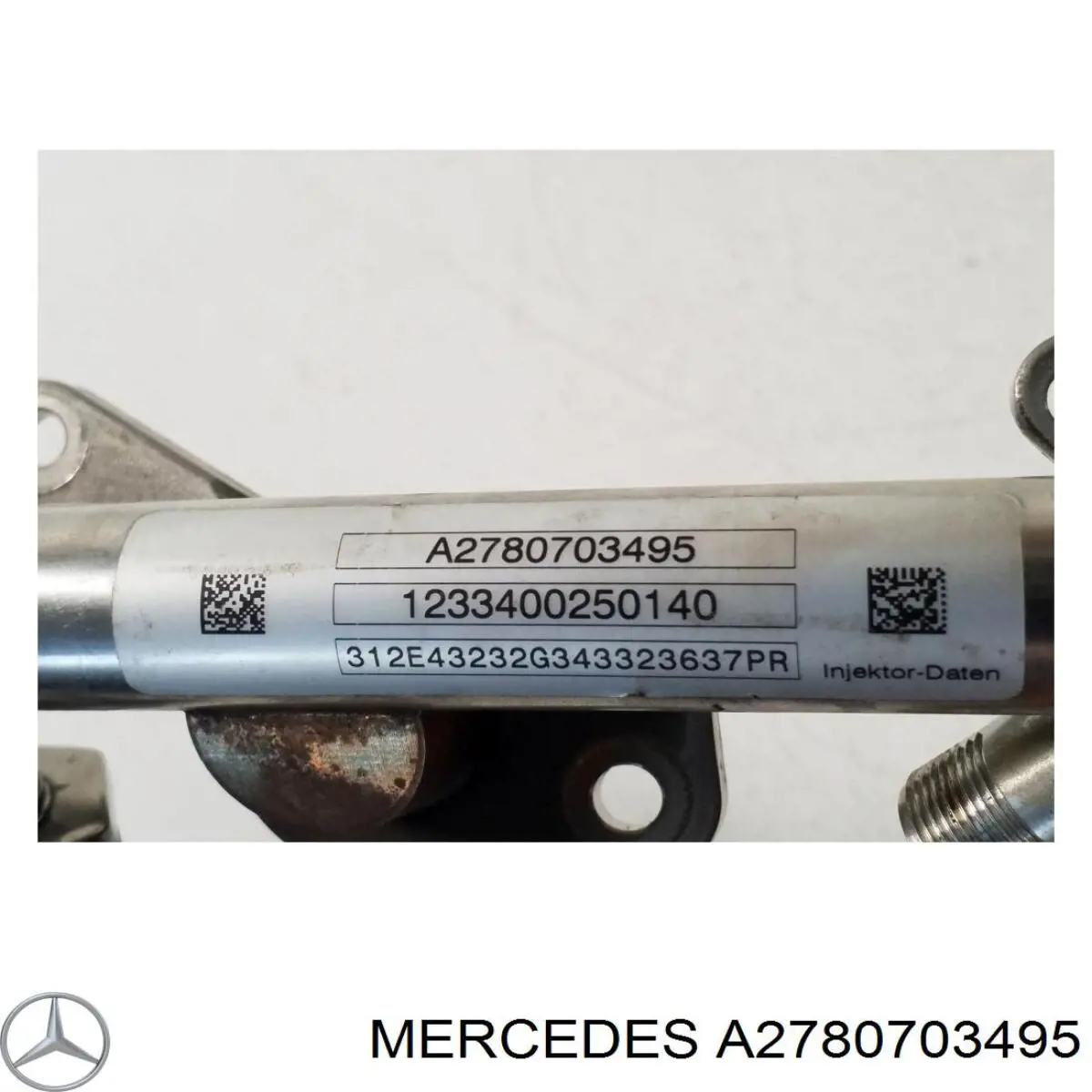 A2780702495 Mercedes Distribuidor de combustível (rampa) direito