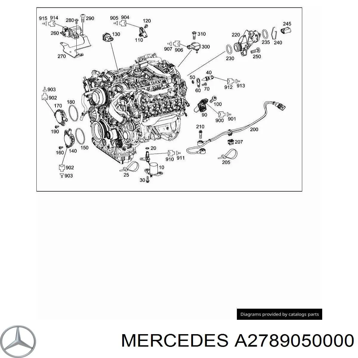 Sensor de detonação Mercedes A2789050000 preço, a partir de 189,42 USD