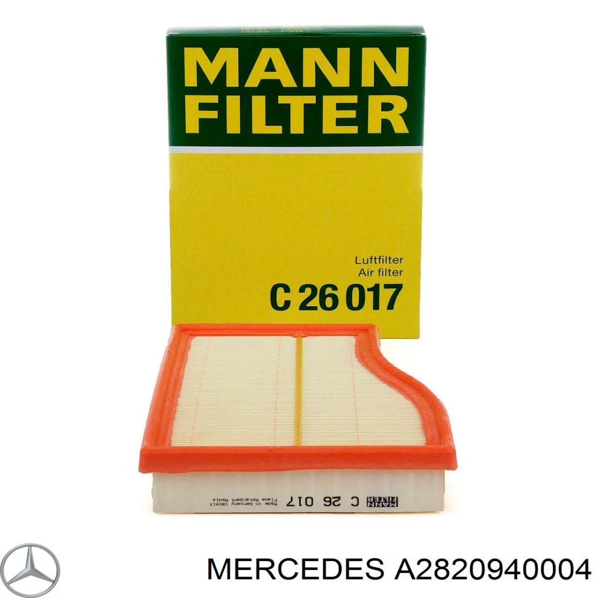 Filtro de ar Mercedes A2820940004 preço, a partir de 11,28 USD