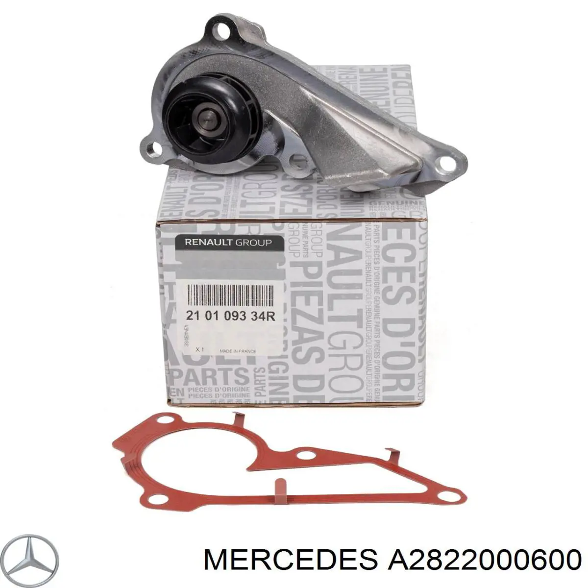 Bomba de água (bomba) de esfriamento Renault (RVI) 210109404R preço, a partir de 126,79 USD