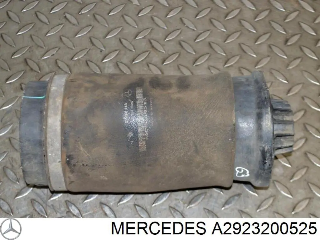 Compre A2923200525 Mercedes Coxim pneumático (suspensão de lâminas pneumática) do eixo traseiro