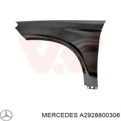 A2928800306 Mercedes Pára-lama dianteiro esquerdo
