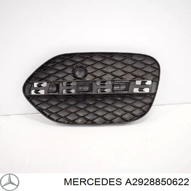 A2928850622 Mercedes Placa sobreposta do pára-choque dianteiro