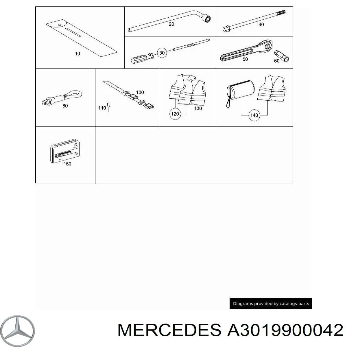  Mercedes A3019900042 preço, a partir de 102,59 USD