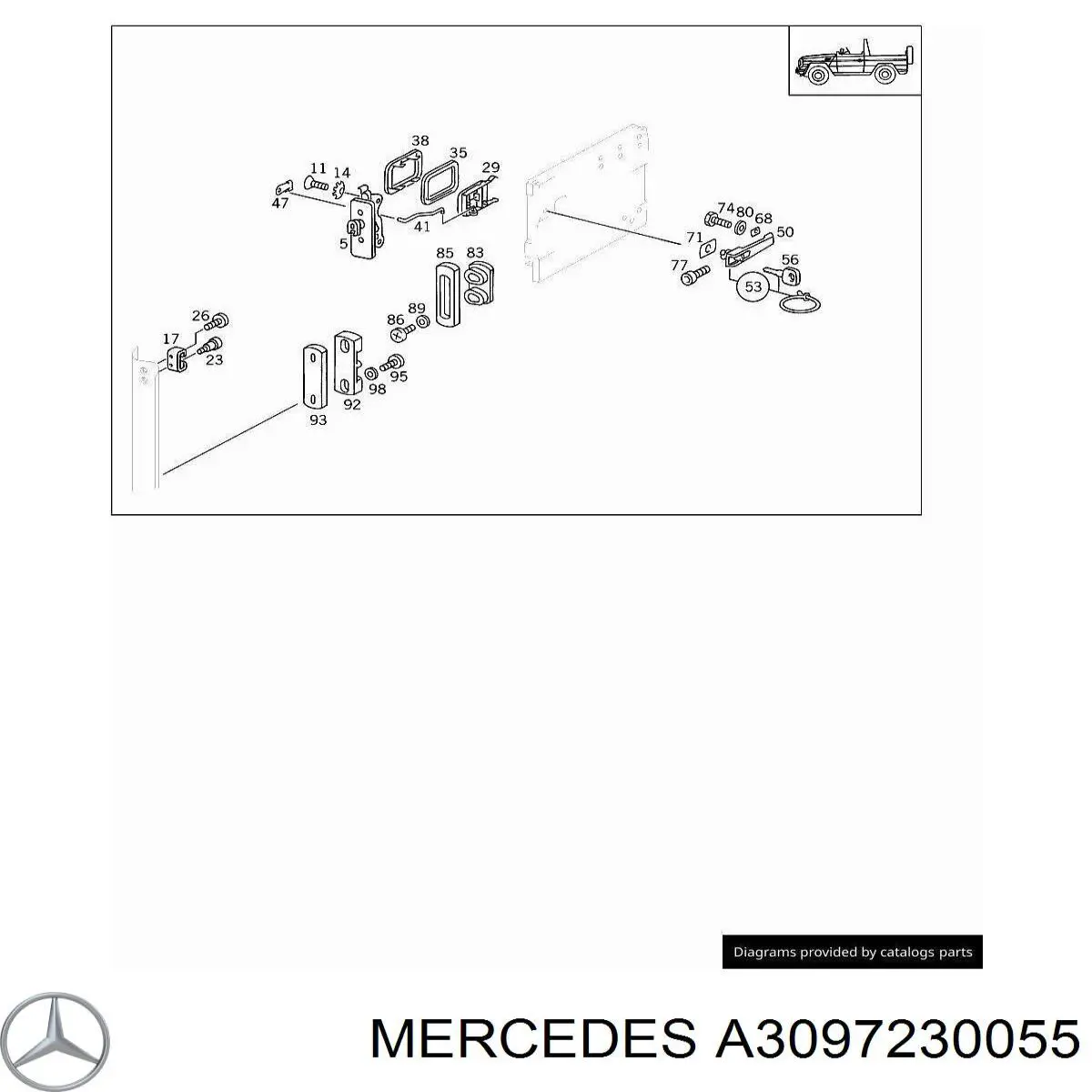  Mercedes A3097230055 preço, a partir de 8,56 USD