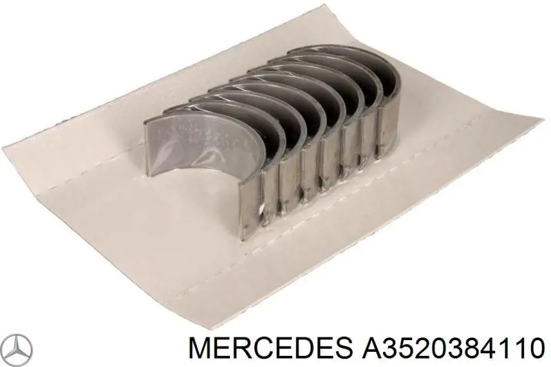 Folhas inseridas de cambota de biela, kit, 2ª reparação ( + 0,50) Mercedes 3520384110 preço, a partir de 44,20 USD