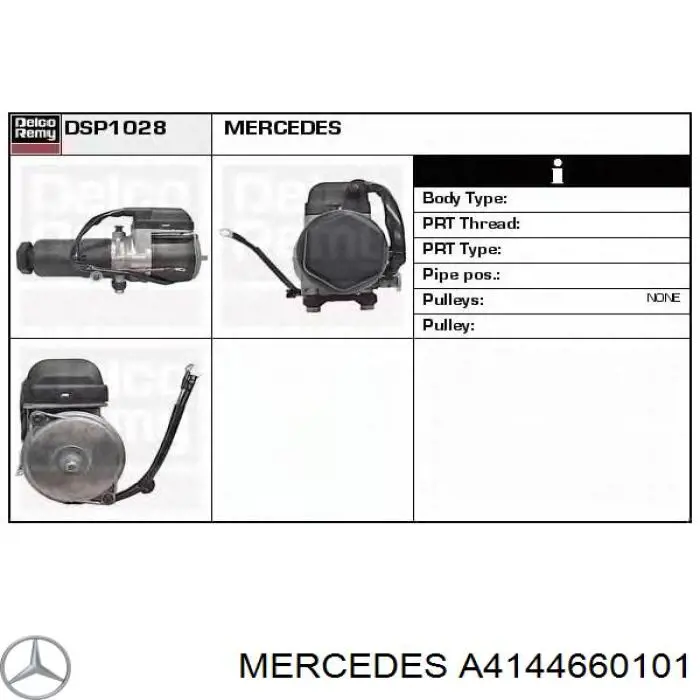 A4144660101 Mercedes Bomba da Direção hidrâulica assistida