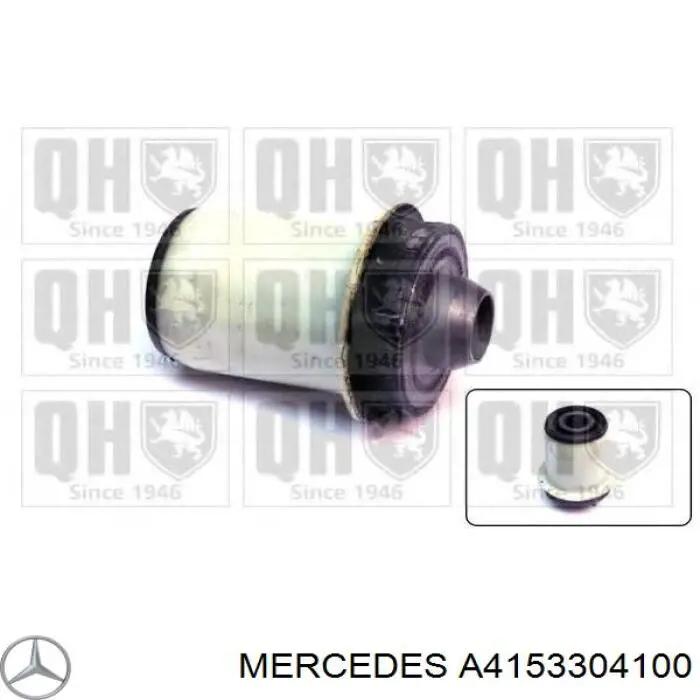 Compre A4153304100 Mercedes Bloco silencioso (coxim) de viga dianteira (de plataforma veicular)