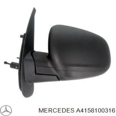 A4158100316 Mercedes Espelho de retrovisão esquerdo