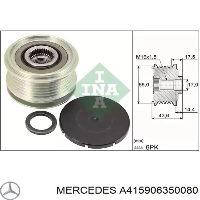 A415906350080 Mercedes Gerador