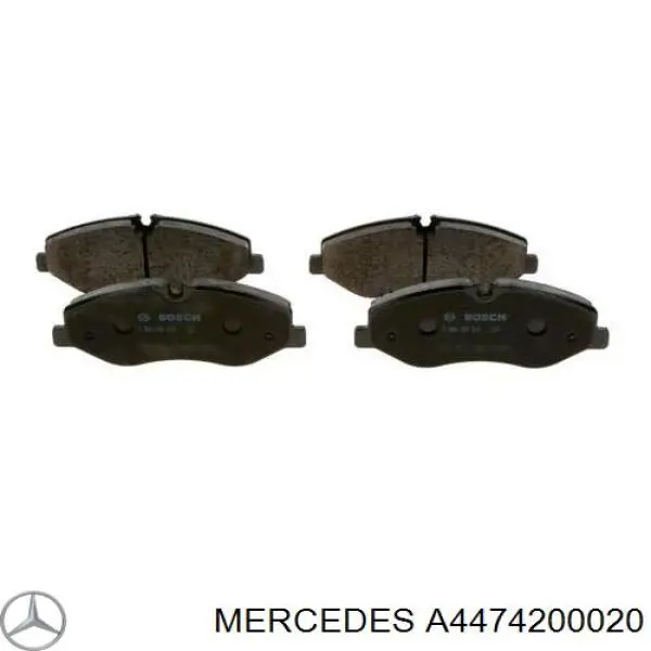 Sapatas do freio dianteiras de disco Mercedes A4474200020 preço, a partir de 41,70 USD